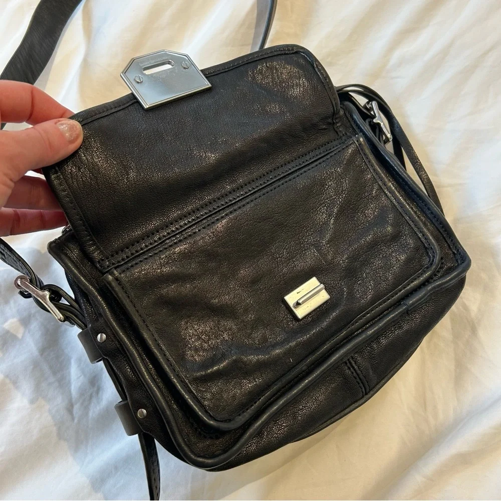 rag & bone Black Leather Field Bag - Picture 12 of 12